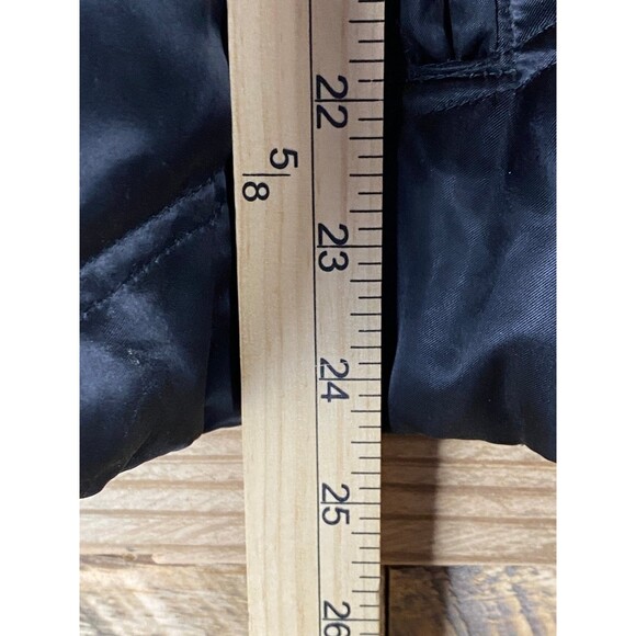 Guess Women's Sz L Black Puffer Jacket Faux Fur Hood Lined Coat - Picture 13 of 13